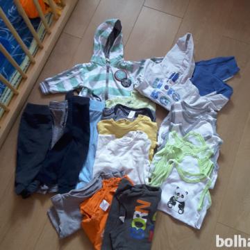 Komplet oblačil fantek, vel. 74 (II)