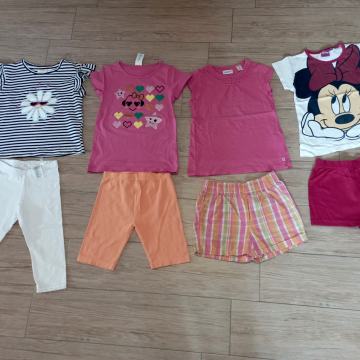 Komplet poletnih oblačil za deklico 110/116