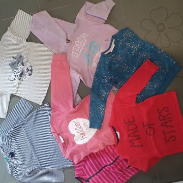 Komplet zgornjih delov za punčko velikost 116 oz. 6 let