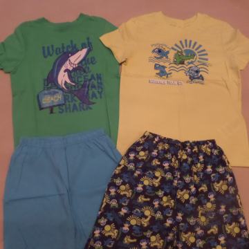 Majica in hlače št. 116  - komplet 2x (NOV)