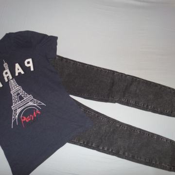 Majica Paris in jeans hlače, št. 170/176 (S)