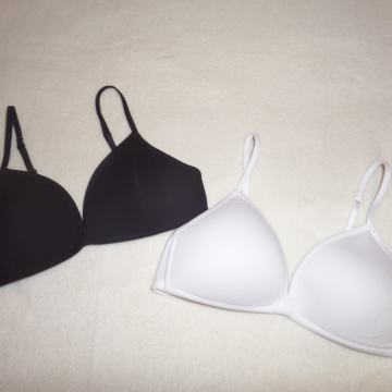 Nedrček - 2x bel (bel in črn), št. 170 (NOVA)