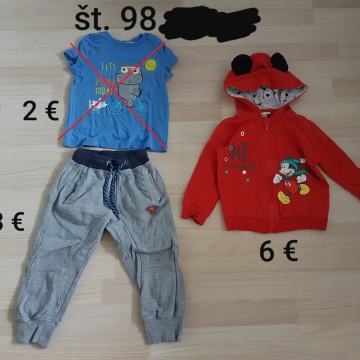 Otroška oblačila št. 98 in 104, kot nova!