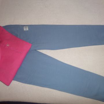 Sp.del trenirke + hoodie, št. 164/170 (1x oblečeno)