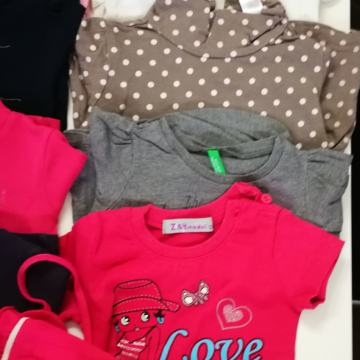 UGODNO Oblačila za deklico 74 št kos = 0.70€