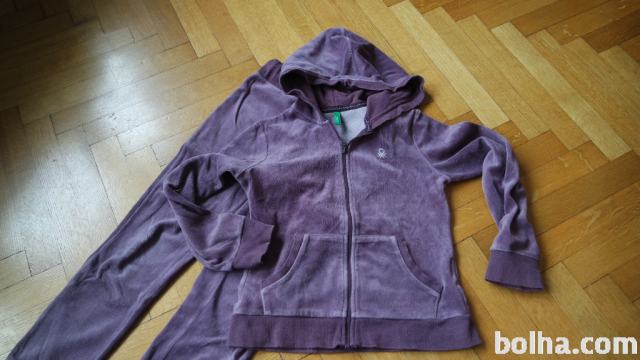 žametna trenirka Benetton, št. 130, 7-8 let