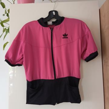 ADIDAS ORIGINAL ČRNO ROZA KRATKA JAKNA M