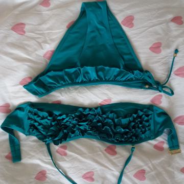 Kopalke bikini zelene barve st. 38 oz. M