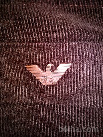 ARMANI fantovske žametne hlače