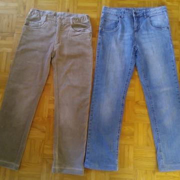 Fant. žamet in termo jeans hlače št. 158/164