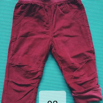 Hlače žamet podložene št. 92