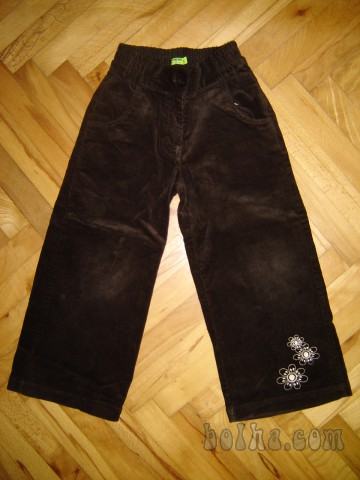 Žametne hlače za deklico-104/110