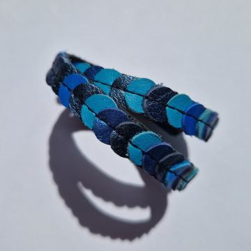 Usnjena zapestnica Zelolepo