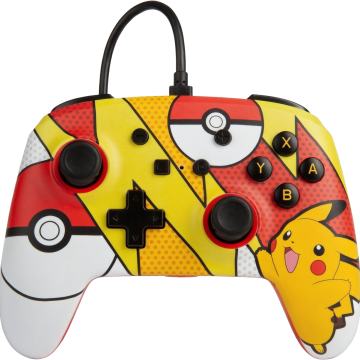 Obnovljen PowerA Nintendo Switch žični kontroler Pokemon Pikachu Pop A