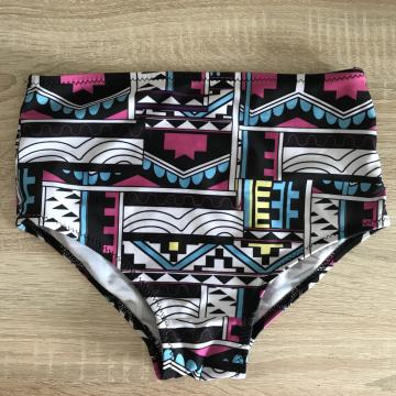 High waisted vzorčkast spodnji del kopalk Xs