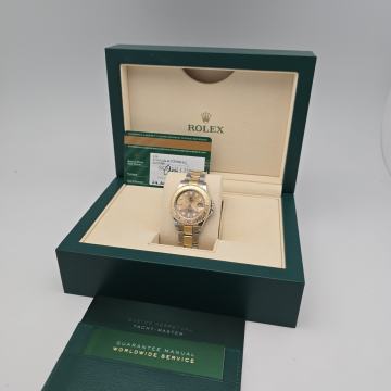 (13485) Ročna ura ROLEX Yacht-Master 168623 Champagne Dial FULL SET