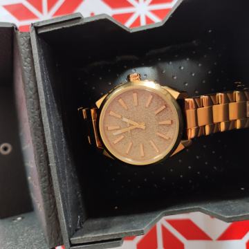DIESEL Zenska Ročna ura Nuki DZ5502 Rose Gold/Rose Gold