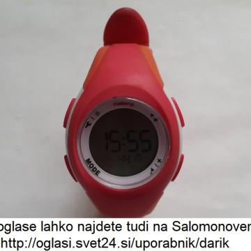 Roza ženska ročna tekaška ura (Decathlon), model W200 S Kalenji