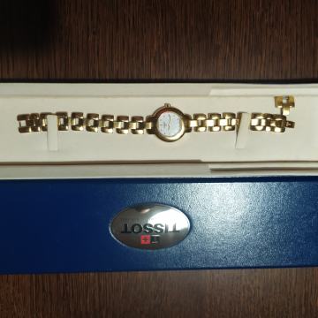 TISSOT pozlačena kvarčna ura