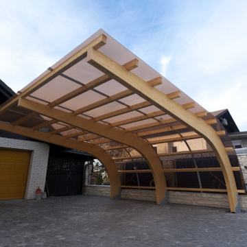 Ločni lepljen nosilec za nadstrešnico CarPort