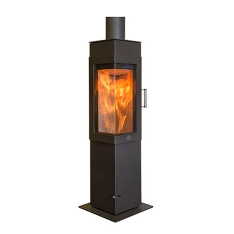 Kamin na drva in pelete brez elek.energije, model Erfurt SP