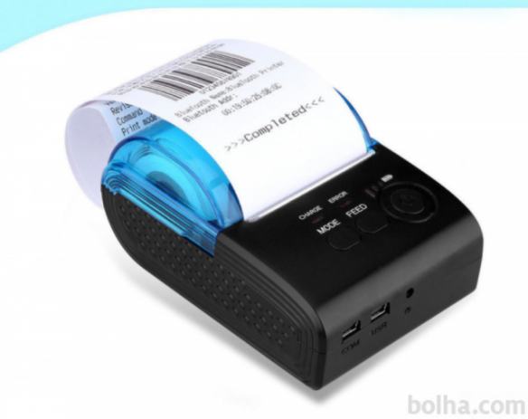 Printer računov prenosni POS tiskalnik BLUETOOTH termični QR brezžični