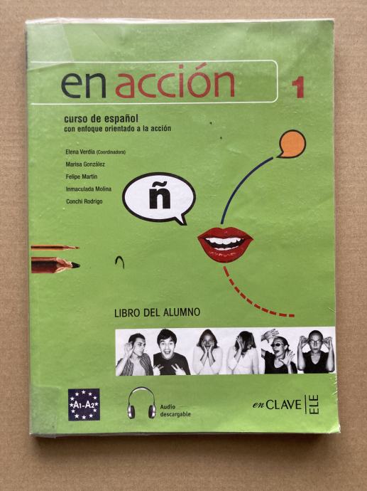 En acción 1, učbenik za španščino