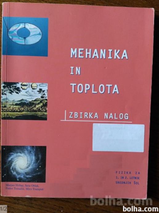 MEHANIKA IN TOPLOTA, zbirka nalog za fiziko