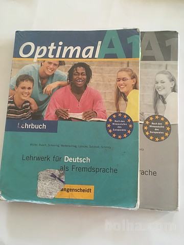 Učbenik in delovni zvezek za nemščino, komplet OPTIMAL A1