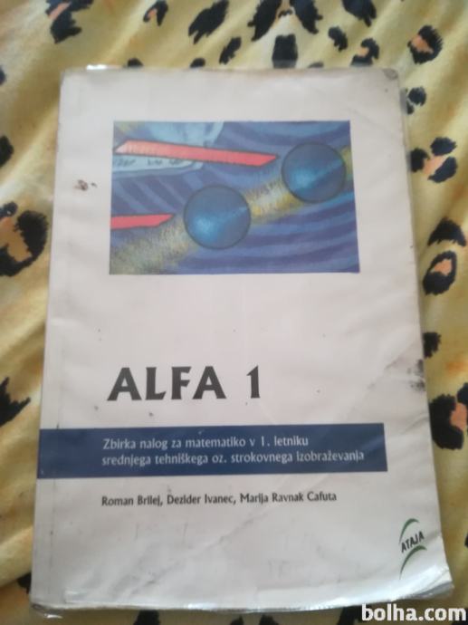Alfa 1 - zbirka vaj za matematiko 1. letnik