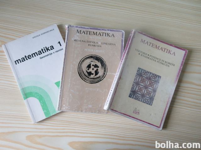 Komplet učbenikov Matematika 1 in 2