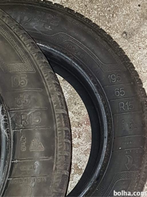 Prodam dvojne rabljene zimske pnevmatike, 195/65 R15