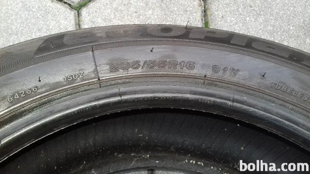 16-col, rabljene letne pnevmatike, Bridgestone 205/55