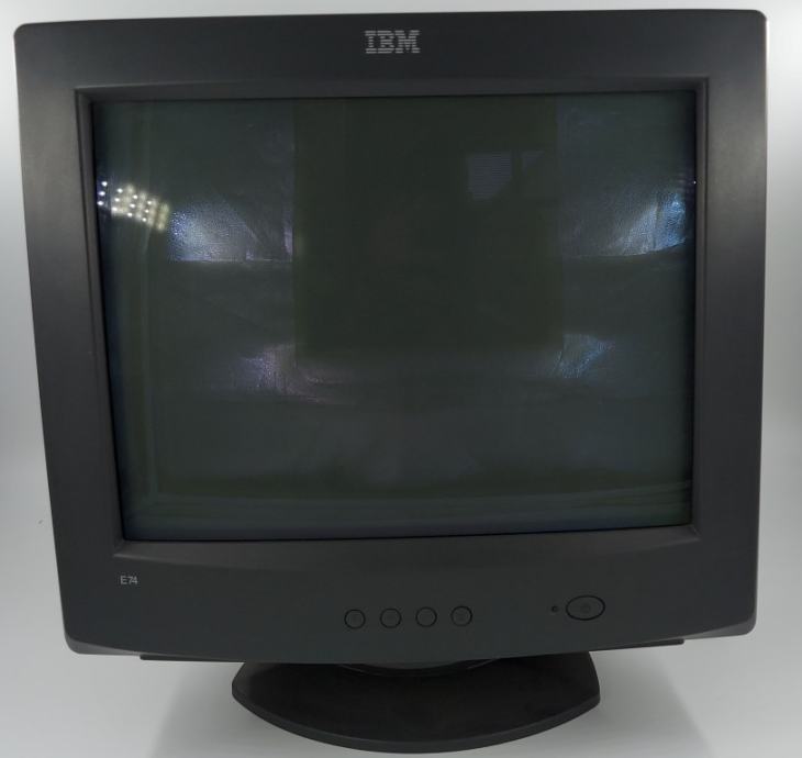 Retro CRT monitor IBM E74 katodni