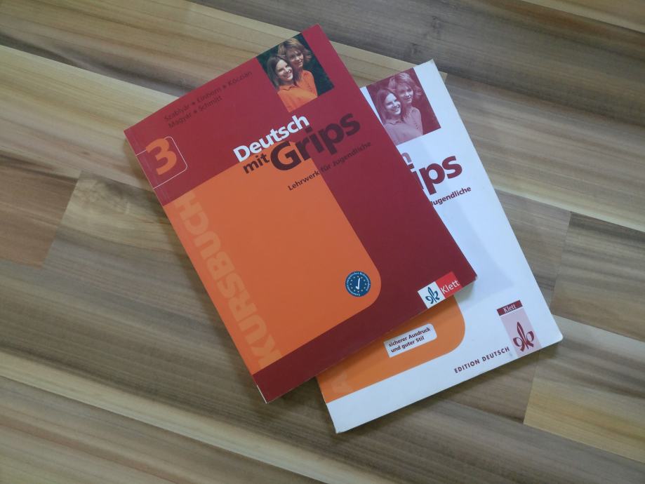 Deutsch mit Grips učbenik in delovni zvezek nemščine