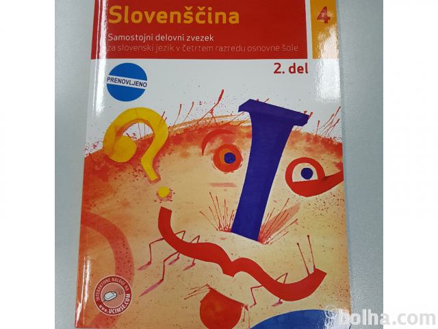 Slovenščina 4 Samostojni delovni zvezek 1. del in 2.del