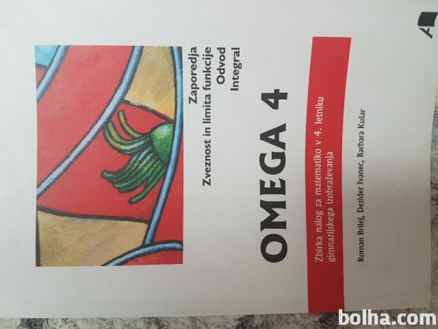 Omega 4, zbirka naloga za matematiko v 4. letniku