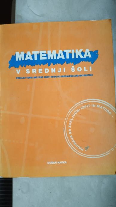 Matematika v srednji šoli - Dušan Kavka, 2000