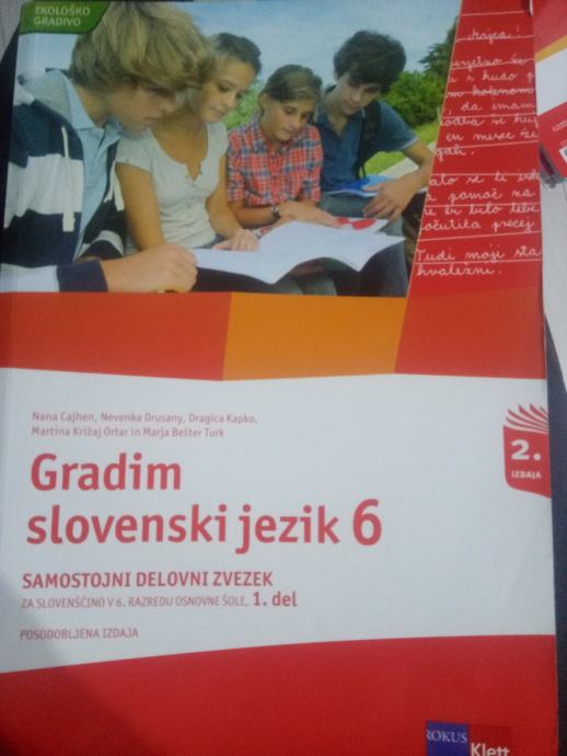 Gradim slovenski jezik 6 - delovni zvezek za 6. razred
