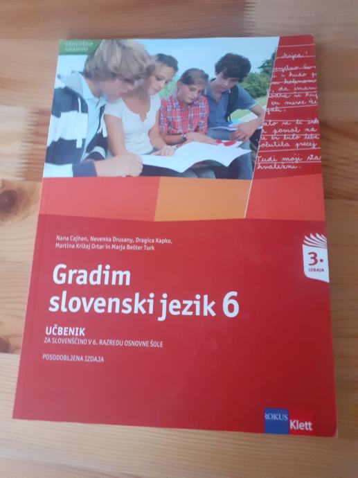 Učbenik Gradim slovenski jezik 6