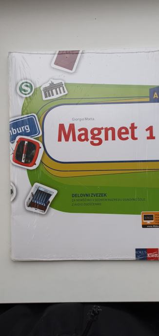 Magnet 1 delovni zvezek za nemščino s cdjem