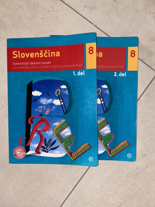 Slovenščina 8 razred - 1 in 2 del delovni zvezek