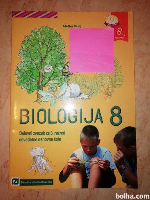 Biologija 8 - delovni zvezek za 8. razred osnovne šole