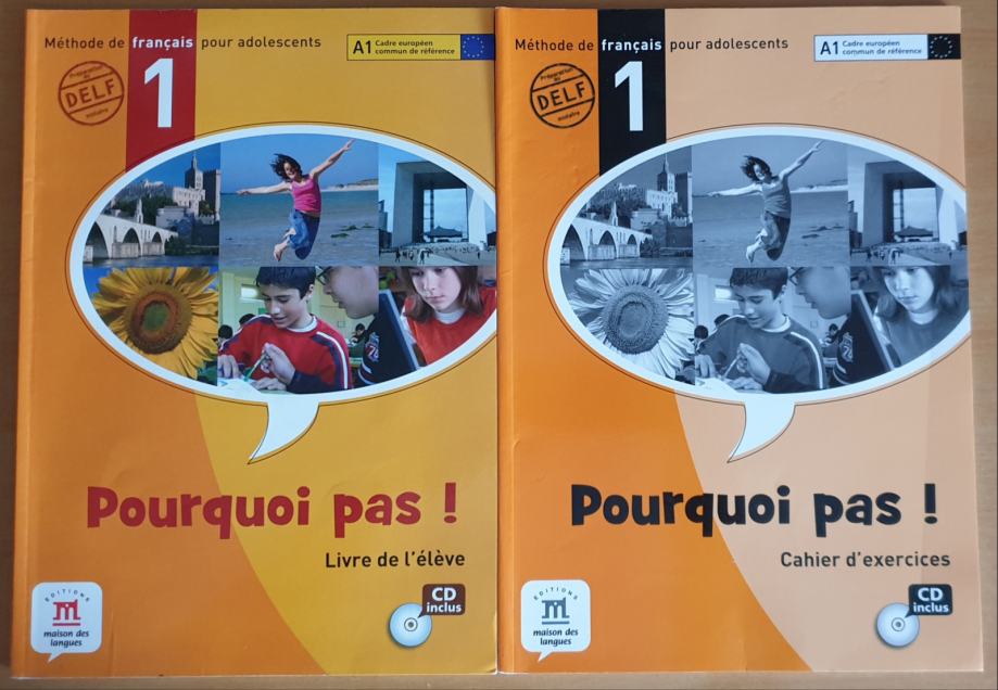 Francoščina Pourquoi pas! (učbenik + delovni zvezek + CD)