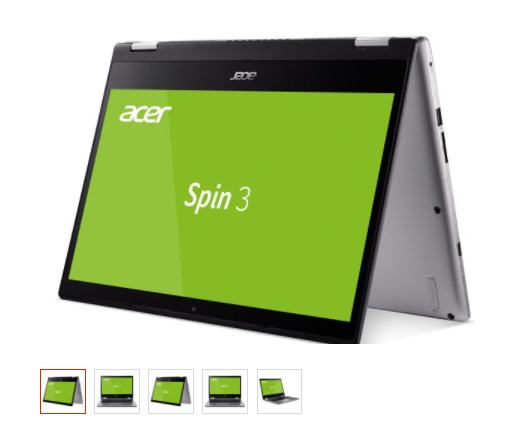 Acer SPIN 3 PRO – 14″ TOUCH, i5,8GB in 512 GB SSD