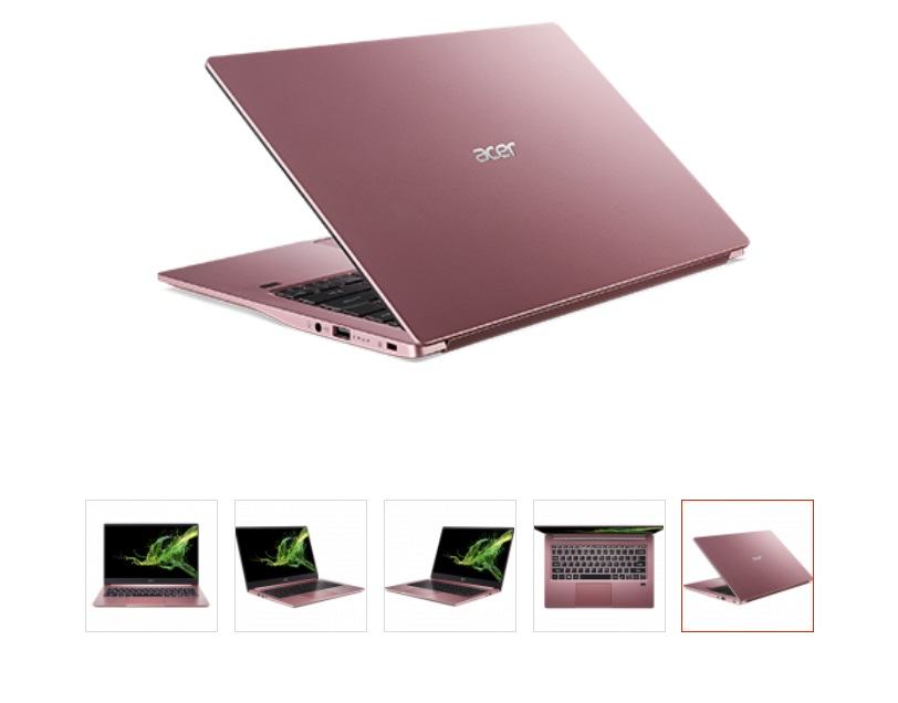 Acer SWIFT 3 – akcija z 14″, i5,8GB in 512 GB SSD - PINKY - ROZA
