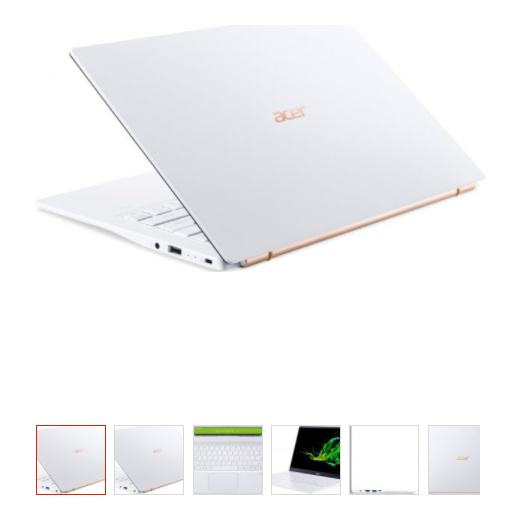 Acer Swift 5 – White -14″,i7,16GB VIP - ULTRABOOK