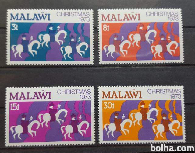 Božič, umetnost - Malawi 1973 - Mi 207/210 - serija, čiste (Rafl01)