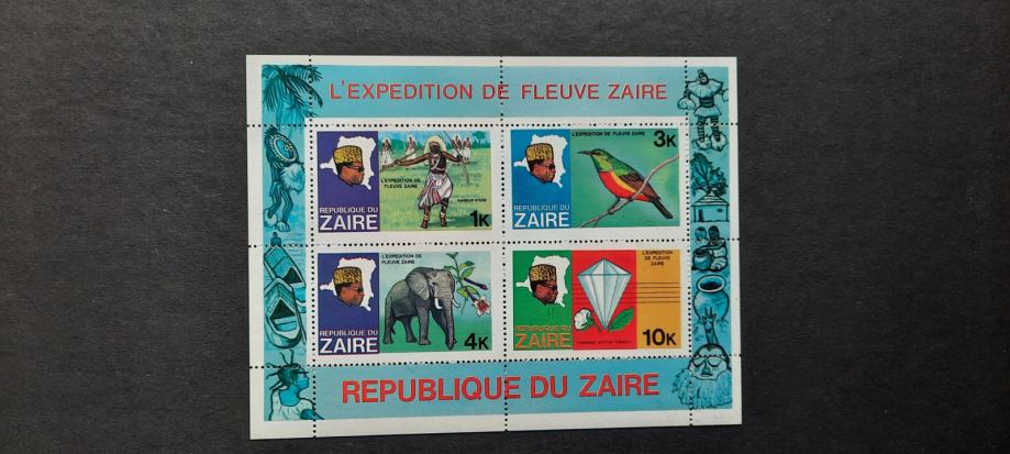 ekspedicija - Zaire 1979 - Mi B 23 - blok, čist (Rafl01)