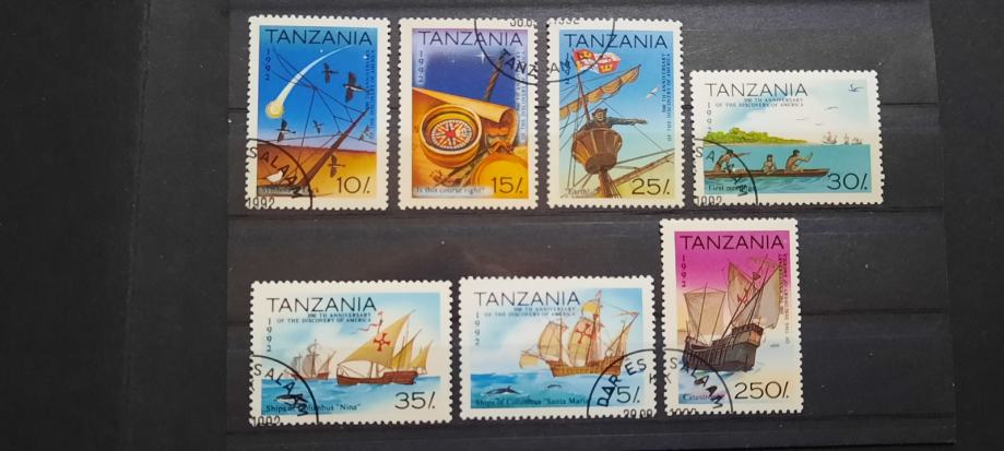 jadrnice - Tanzanija 1992 - Mi 1298/1304- serija, žigosane (Rafl01)